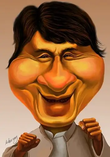 原创插画,成龙漫画像