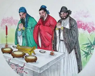 工笔重彩--桃园三结义 - 依岚听雨 - 依岚听雨的博客