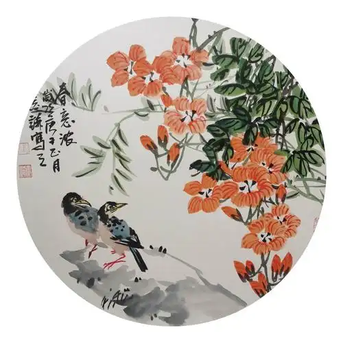 黄炜写意花鸟小品