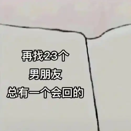 再找23个男朋友总有一个会回的会回一个总有男朋友23表情