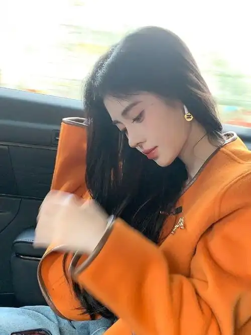 鞠婧祎大橘大利造型