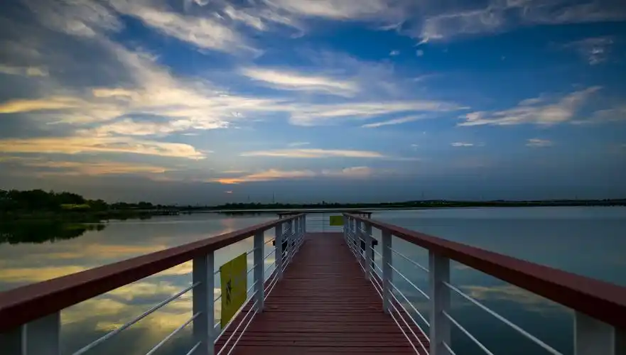 作品《金海湖之静谧》 刘克平 摄影 拍摄地点:滨海新区金海湖