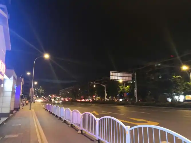 本来想拍天空,可是路灯却抢了风头!