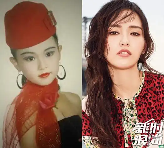 唐嫣唐嫣谁儿时没有过一组艺术照,糖糖小时候也是个小美女,但这妆容