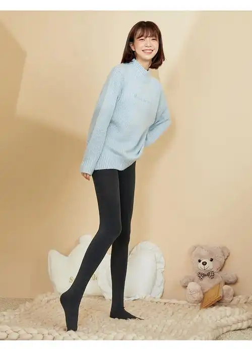 《优质裤袜》南极人 热纱打底袜女秋冬日本纱线远红外袜子女秋冬蓄热