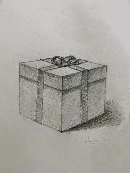 素描03-礼物盒盒