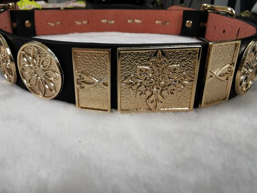 汉服曳撒圆领配饰明制雕花双铊尾革腰带古代腰带