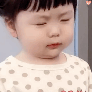 萌娃丸子妹表情包动图