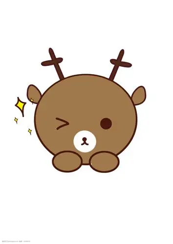 小清新动物手绘可爱小鹿png