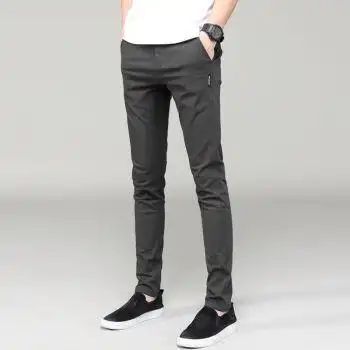 裤子男加绒加厚潮流宽松直筒男裤修身休闲裤百搭帅气男士男生显高显瘦