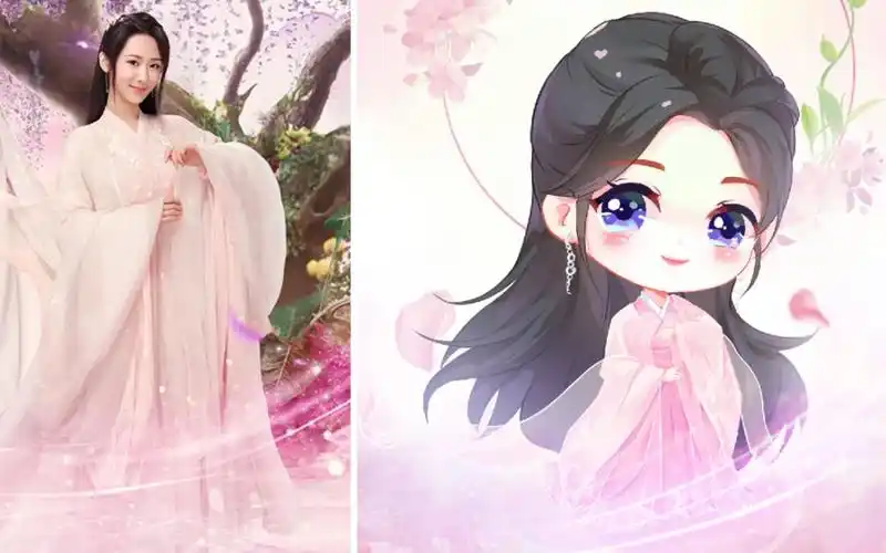 杨紫 香蜜沉沉烬如霜q版-墨非凡画坊