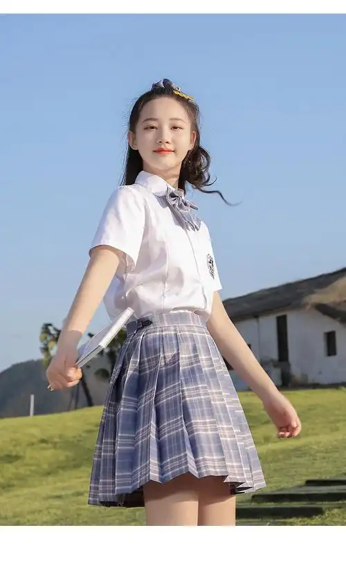 小学生校服夏季女童jk裙正版10小学生12岁女孩夏装女大童夏季学院风