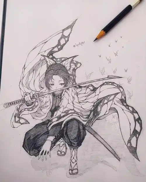 超爽的动漫铅笔画