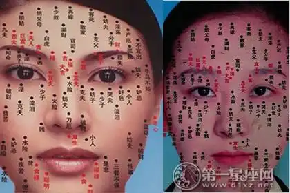 女人面相痣图解大全,脸上长痣解析