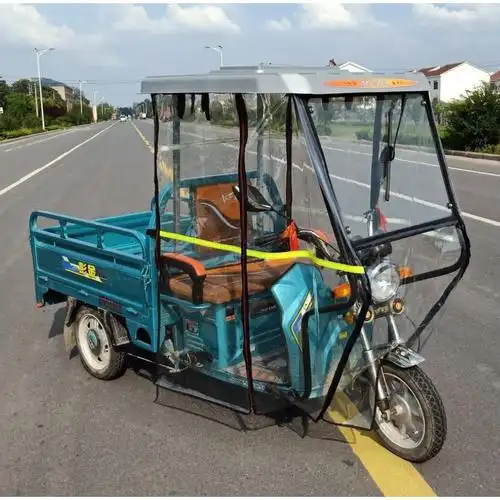 电动三轮车车棚前车头前棚快递员驾驶棚全封遮阳挡雨棚蓬电瓶车篷