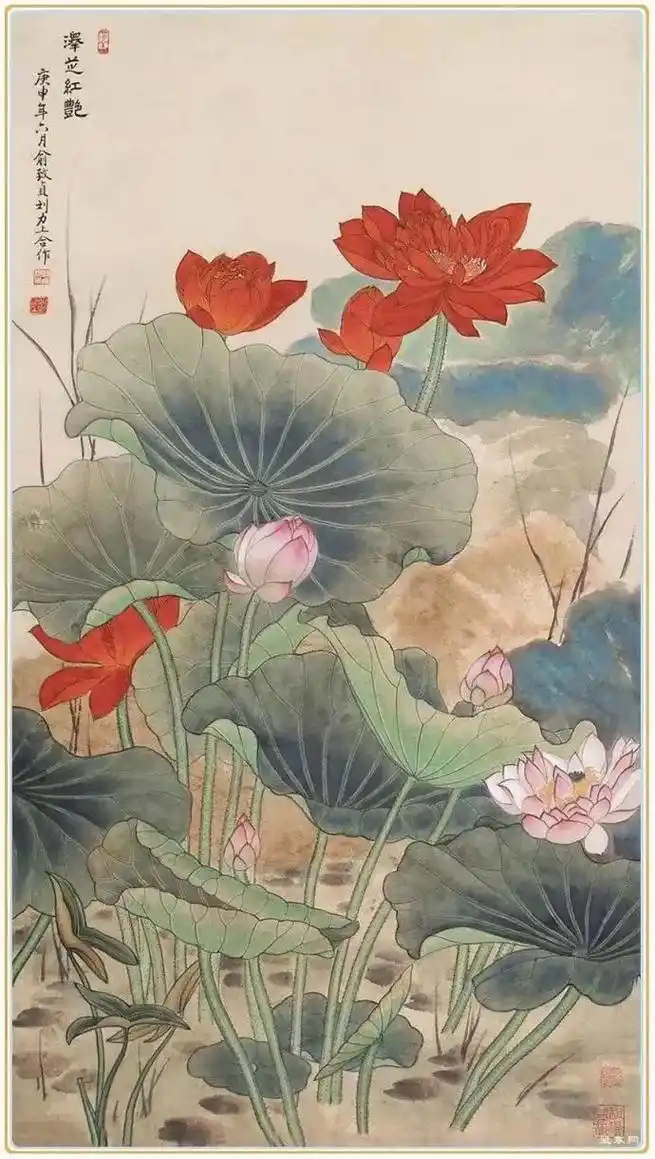 [名家画荷]   俞致贞荷花作品欣赏  - 抖音