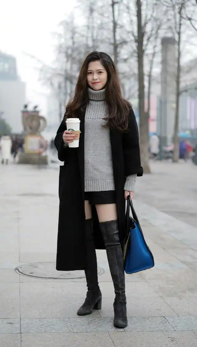 穿长靴尝试5种搭配,比短靴好看一百倍!