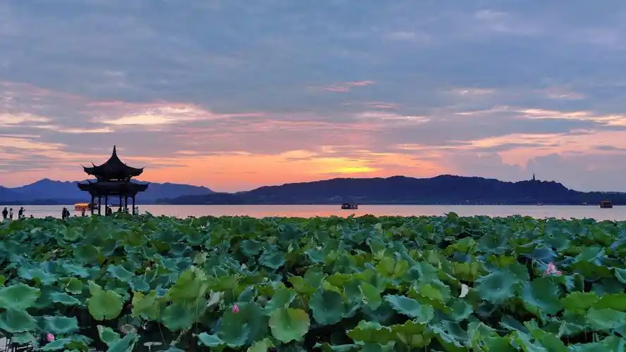 杭州的晚霞