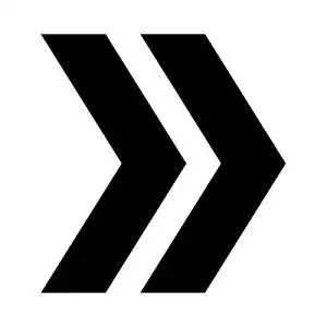 黑色向右双尖括号箭头素材