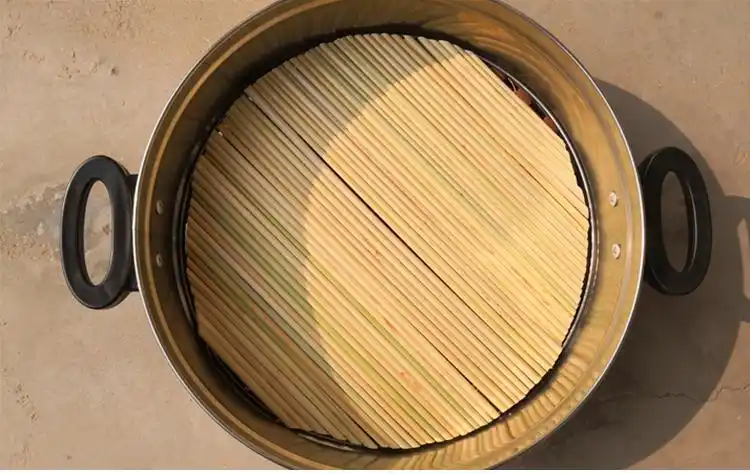 竹篦子防粘锅高粱杆蒸馒头垫篦子笼屉垫热馍神器蒸帘家用不粘竹子蒸