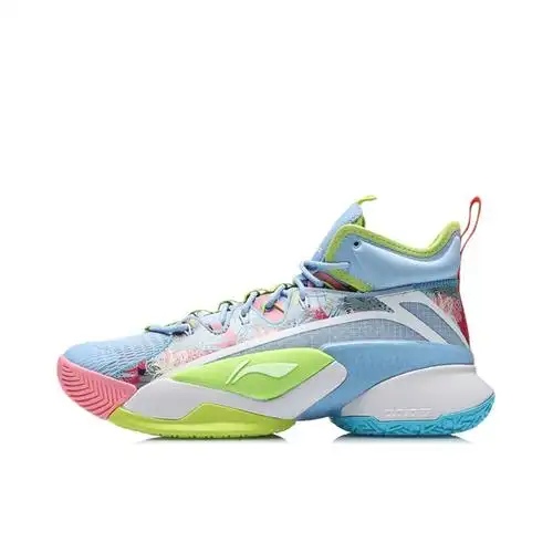 李宁lining空袭7代圣诞彩色实战耐磨高帮篮球鞋篮球鞋