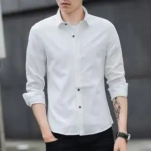 【秋季新款商务职业白衬衫男图片】秋季新款商务职业白衬衫男图片大全