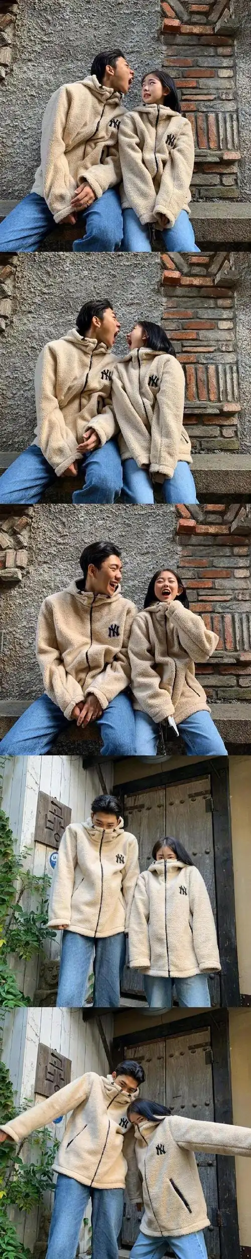 搞怪的情侣合照姿势get