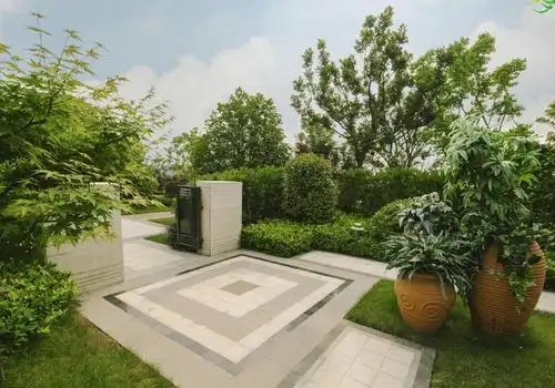 简约庭院景观自然休闲的小院设计效果图