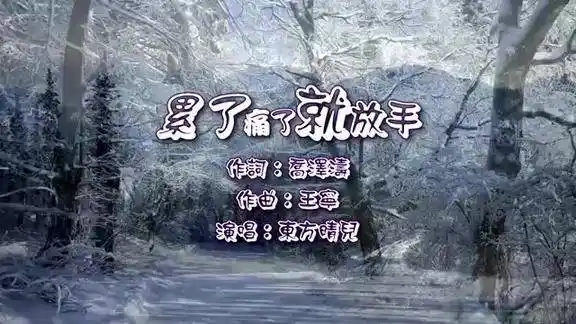 东方晴儿累了痛了就放手ktv字幕