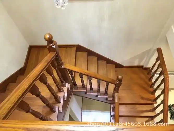 实木楼梯订制楼梯定制实木u型楼梯成品楼梯定制厂家