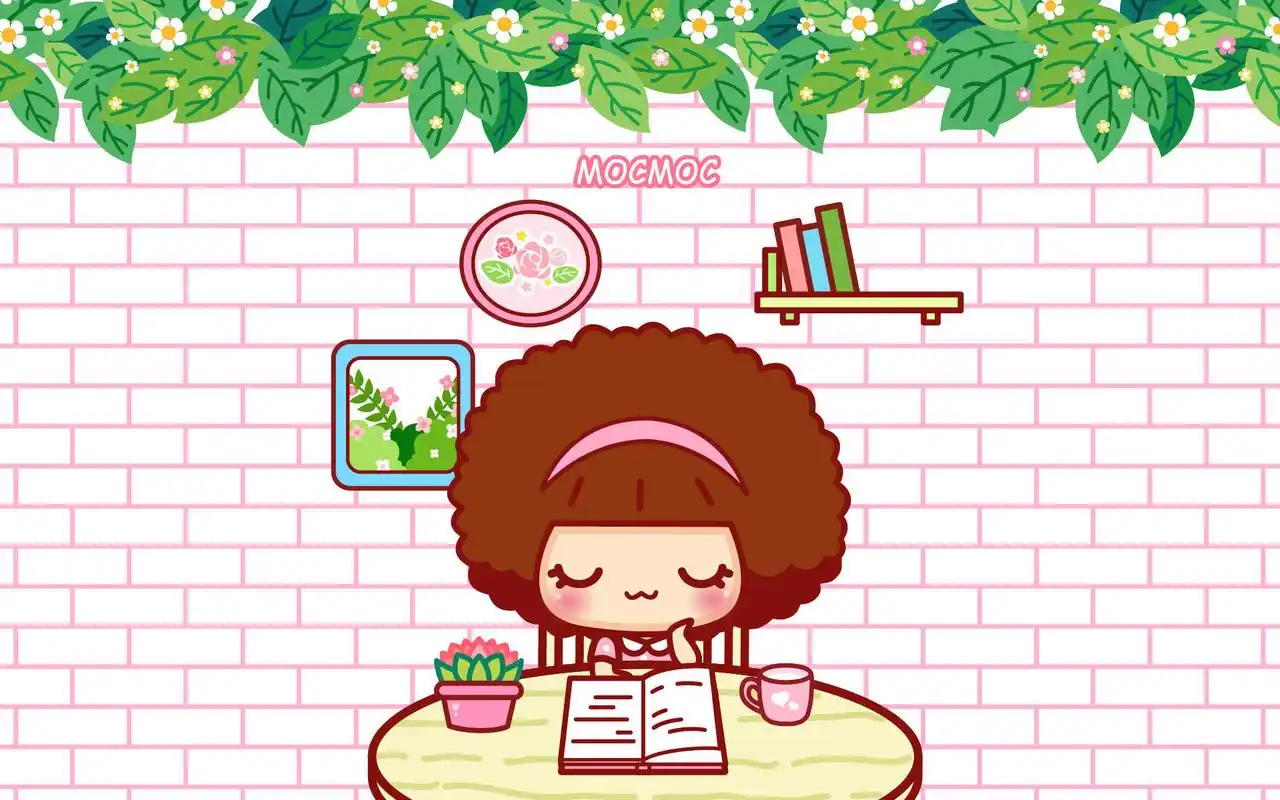 摩丝摩丝好好学习卡通图片桌面壁纸