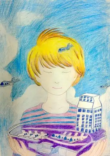 心中的梦/少儿绘画作品/儿童画/网络美术馆_中国少儿美术教育网