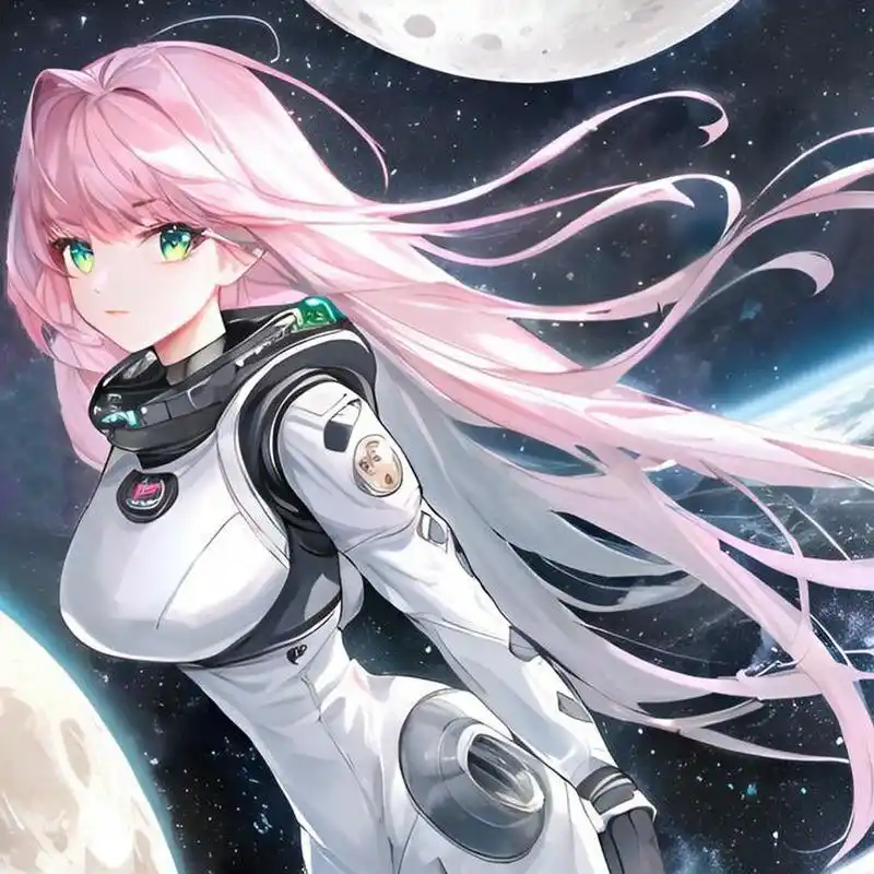 未来科技929193宇宙科幻0495长发二次元美少女头像