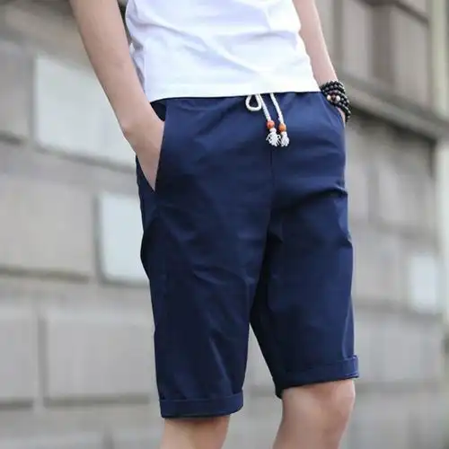 2017休闲短裤男五分裤宽松韩版运动纯棉加大青年夏天潮沙滩5分裤