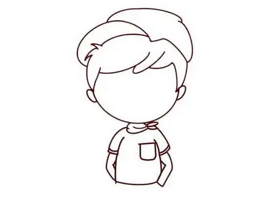 子简笔画人物图片简笔画男孩子男生简笔画帅气画小男孩简单又帅气拍