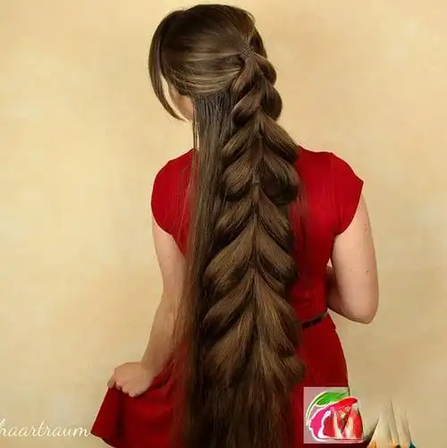 【图】女生长直发怎么扎?长直发扎发编发图片大全_时尚发型_发藏网