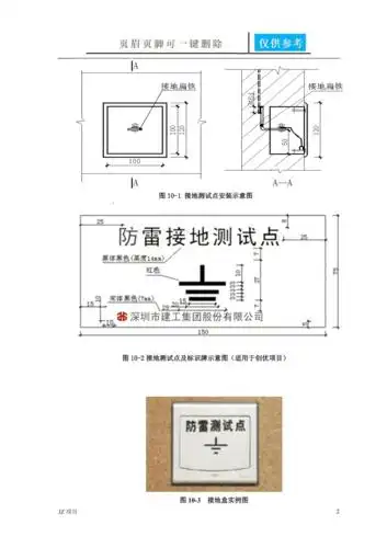防雷接地测试点施工标准做法实用材料