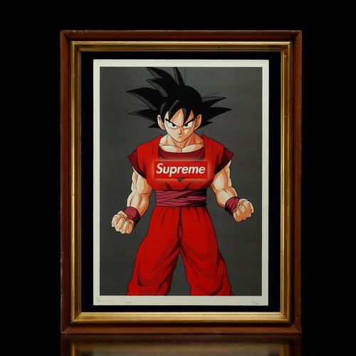 美国现代艺术版画 街头艺术家 death nyc 丝网版画 龙珠×supreme