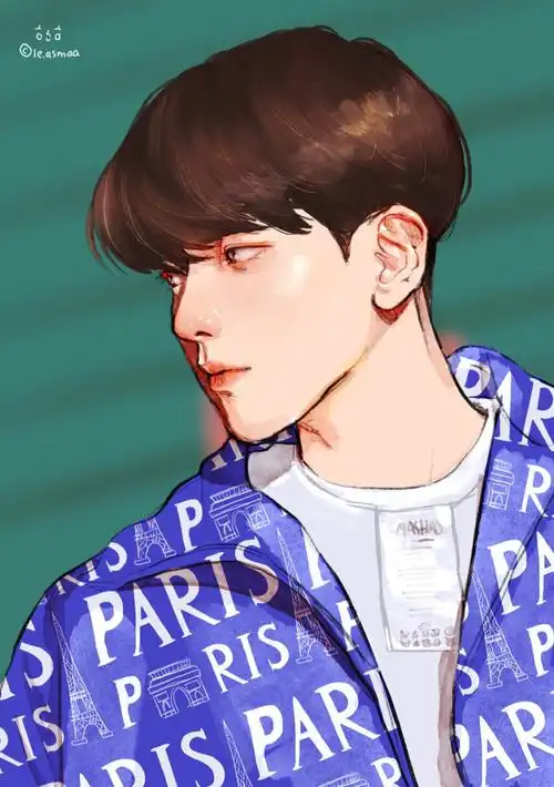 饭制分享边伯贤饭绘fanart漫画手绘leasmaa