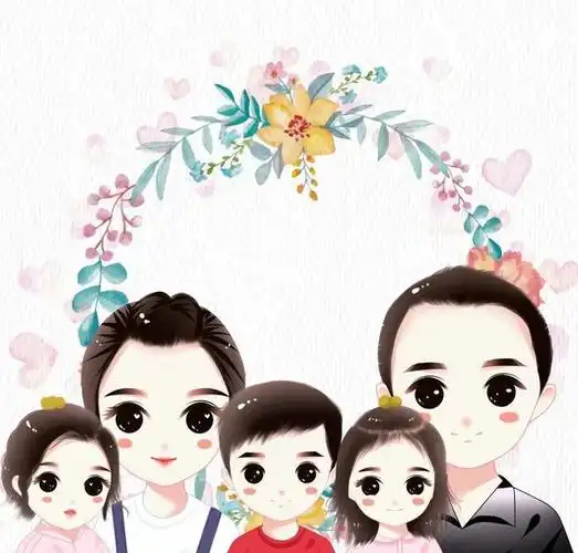 一家五口微信头像设计全家福头像新选择有你喜欢的吗