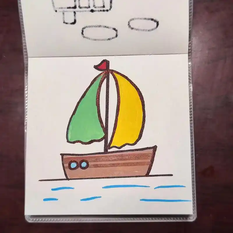 船的简笔画2.无敌简单的帆船,有手就会,手残党快快收藏吧#画 - 抖音