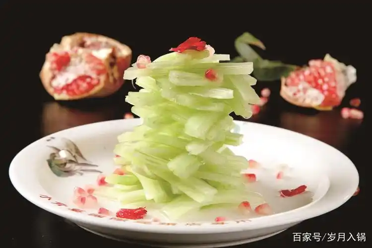 美食图片欣赏——各式西芹菜肴1