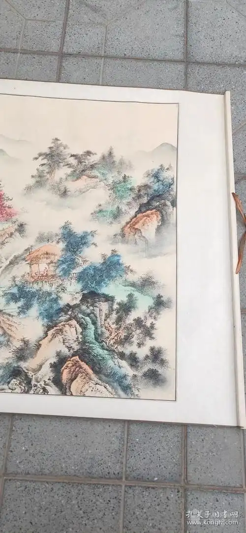 328著名画家 王亮道 山水画,尺寸194 96