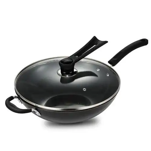 美的(midea) 铸铁铁锅 cz32b4 炒锅不锈锅 电磁炉煤气灶通用汤锅炊具