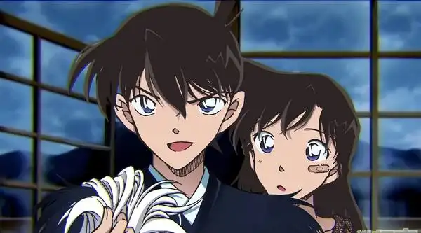 求新一和小兰同框的图