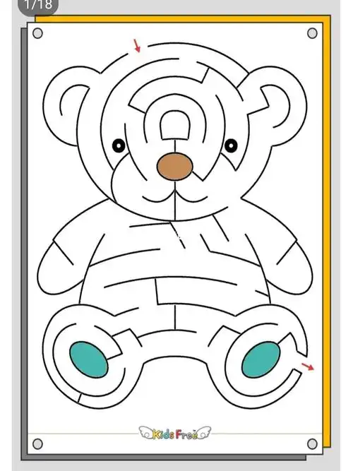 幼儿园益智迷宫素材