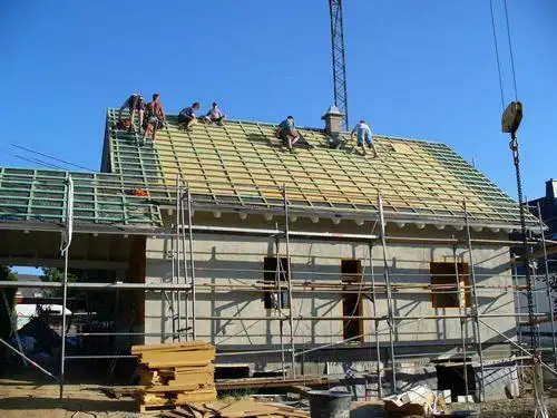 节能住宅建造过程