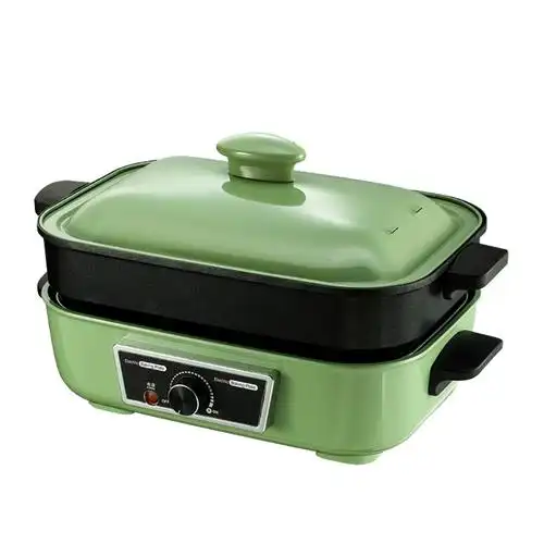 多功能料理锅小型电烧烤炉家用无烟烤肉火锅锅煎煮一体抖音网红锅