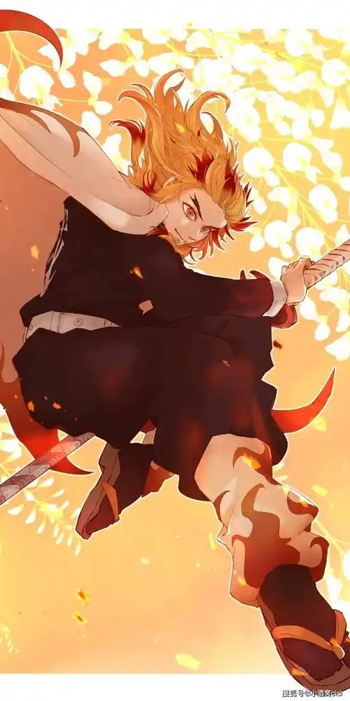 鬼灭之刃炼狱杏寿郎动漫全面屏壁纸颜值担当的魅力暖男