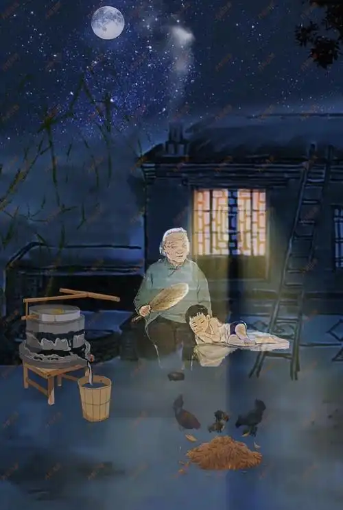 抖音快手新款80后怀旧素材童年动画乡村背景动态人物视频制作教程